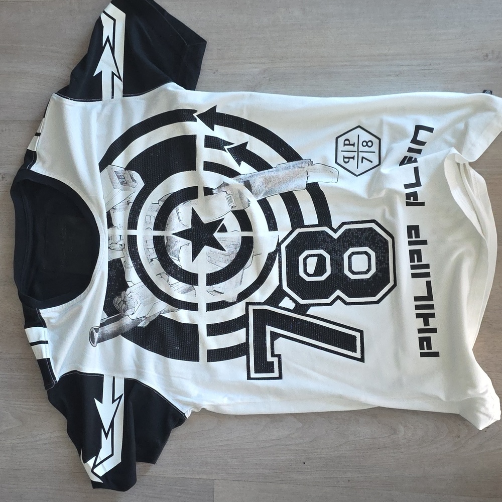 Philipp Plein Kids Graphic T-Shirt - Black & White